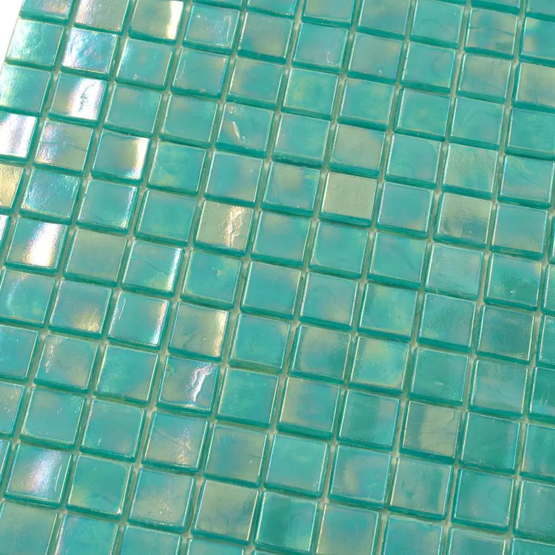 Dark Ocean Green 12x12 Glossy Uniform Square Glass Mosaic Tile (20 pack, 18.69 sq ft/case) by Apollo Tile