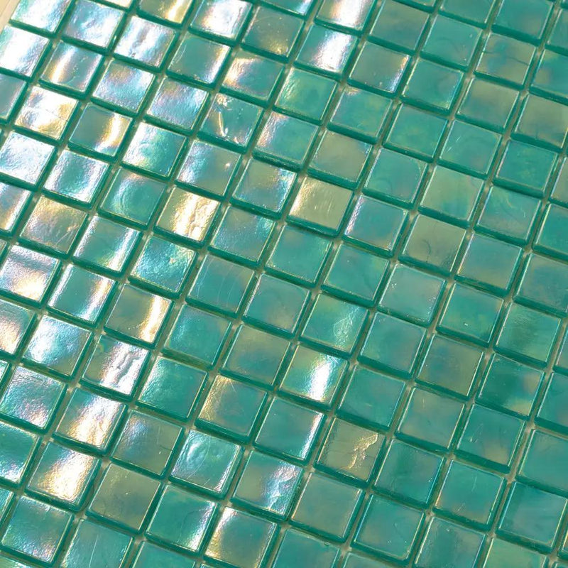 Dark Ocean Green 12x12 Glossy Uniform Square Glass Mosaic Tile (20 pack, 18.69 sq ft/case) by Apollo Tile