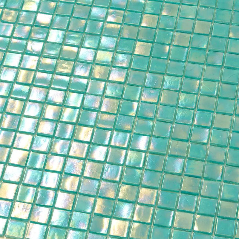 Dark Ocean Green 12x12 Glossy Uniform Square Glass Mosaic Tile (20 pack, 18.69 sq ft/case) by Apollo Tile