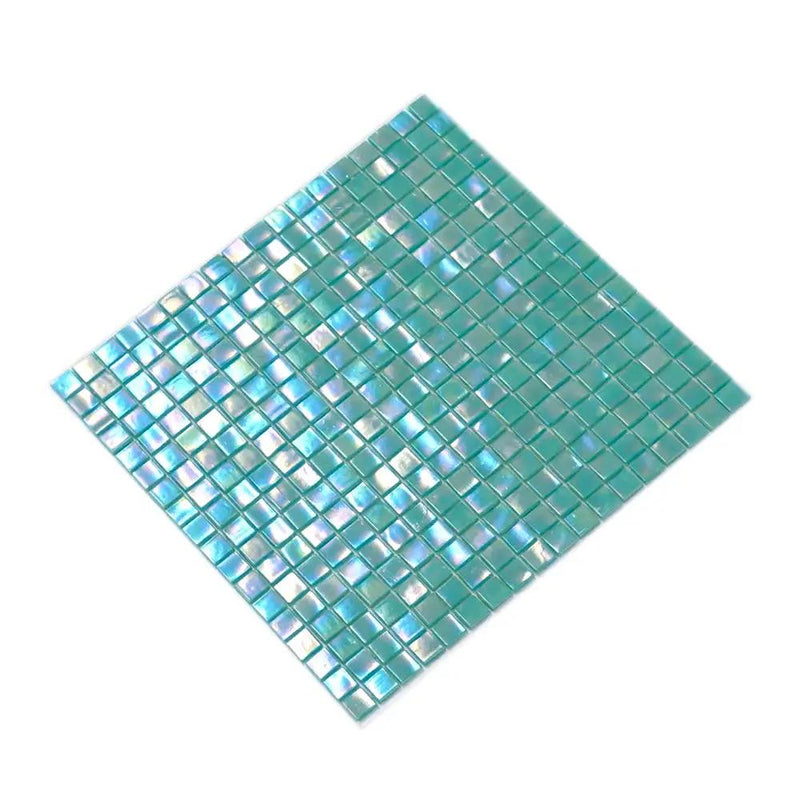 Dark Ocean Green 12x12 Glossy Uniform Square Glass Mosaic Tile (20 pack, 18.69 sq ft/case) by Apollo Tile