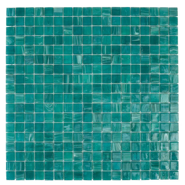 Cerulean Green 12x12 Glossy Uniform Square Glass Mosaic Tile (20 pack, 18.69 sq ft/case)