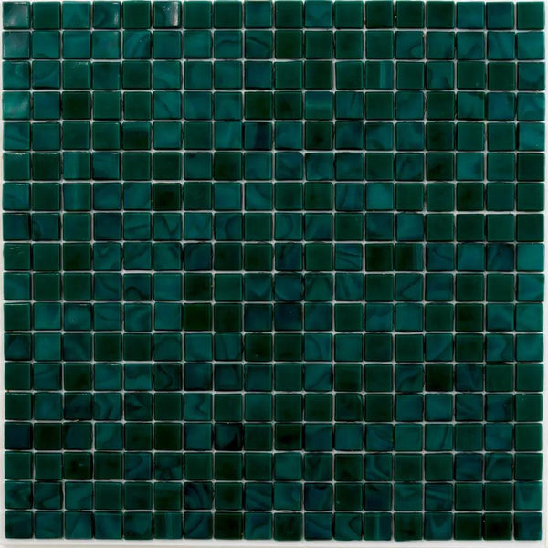 Dark Green 12x12 Glossy Uniform Square Glass Mosaic Tile (20 pack, 18.69 sq ft/case)