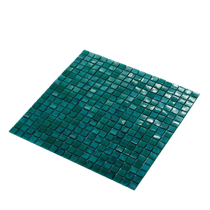 Dark Green 12x12 Glossy Uniform Square Glass Mosaic Tile (20 pack, 18.69 sq ft/case) by Apollo Tile