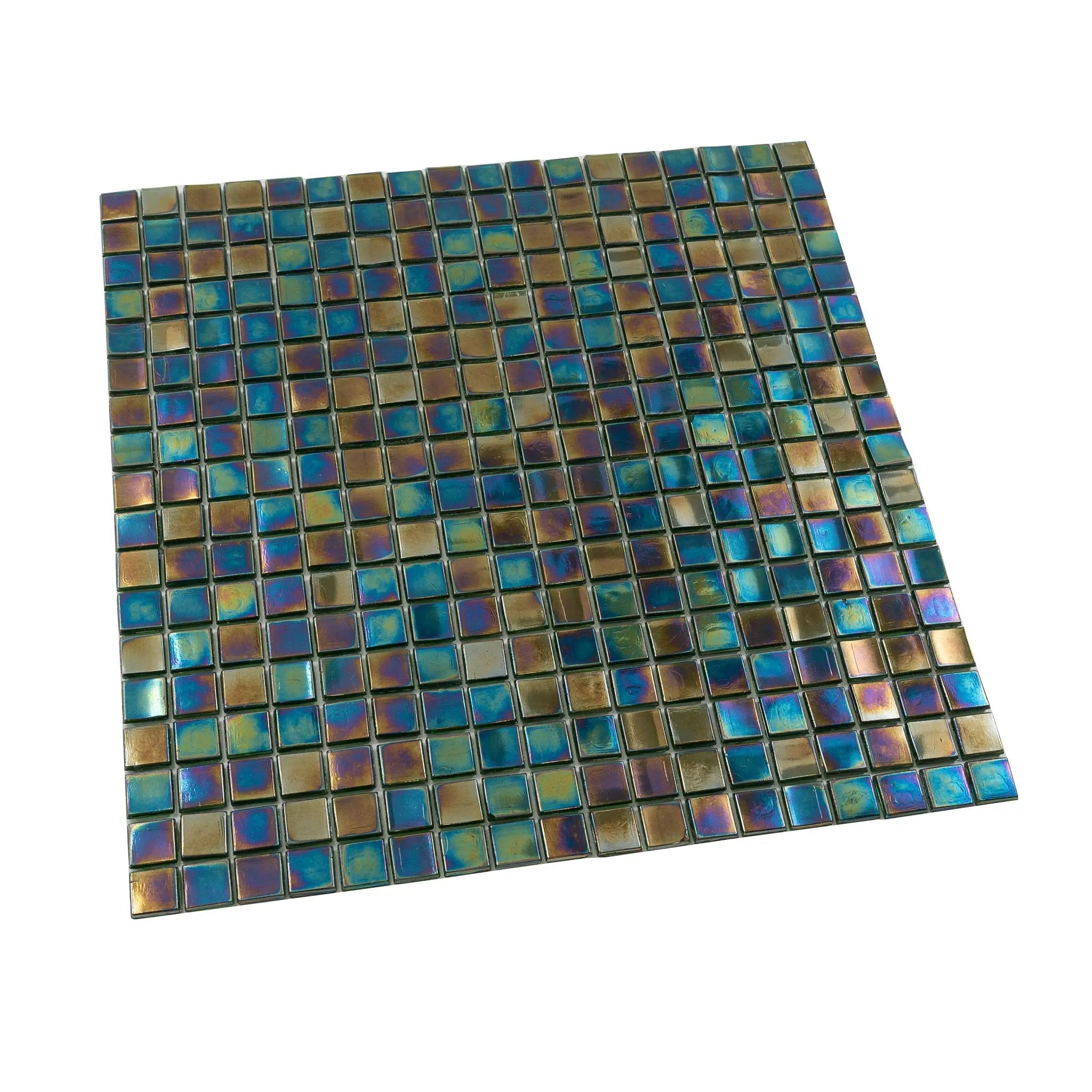 Rainbow Green 12x12 Glossy Uniform Square Glass Mosaic Tile (20 pack, 18.69 sq ft/case) by Apollo Tile
