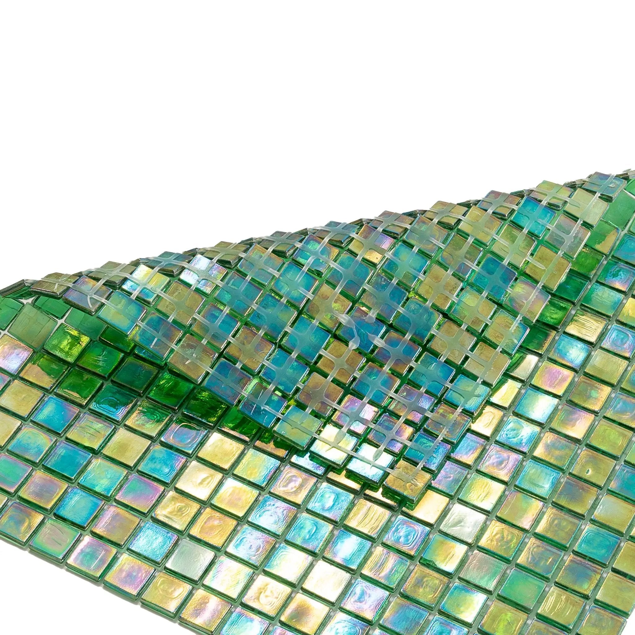 Emerald Green 12x12 Glossy Uniform Square Glass Mosaic Tile (20 pack, 18.69 sq ft/case) by Apollo Tile