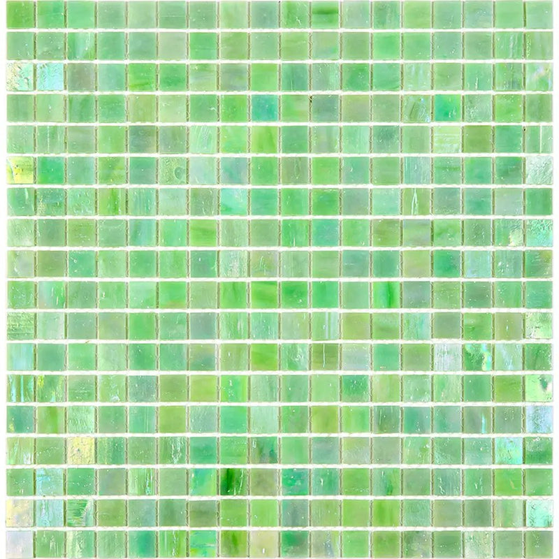 British Racing Green 12x12 Glossy Uniform Square Glass Mosaic Tile (20 pack, 18.69 sq ft/case) by Apollo Tile
