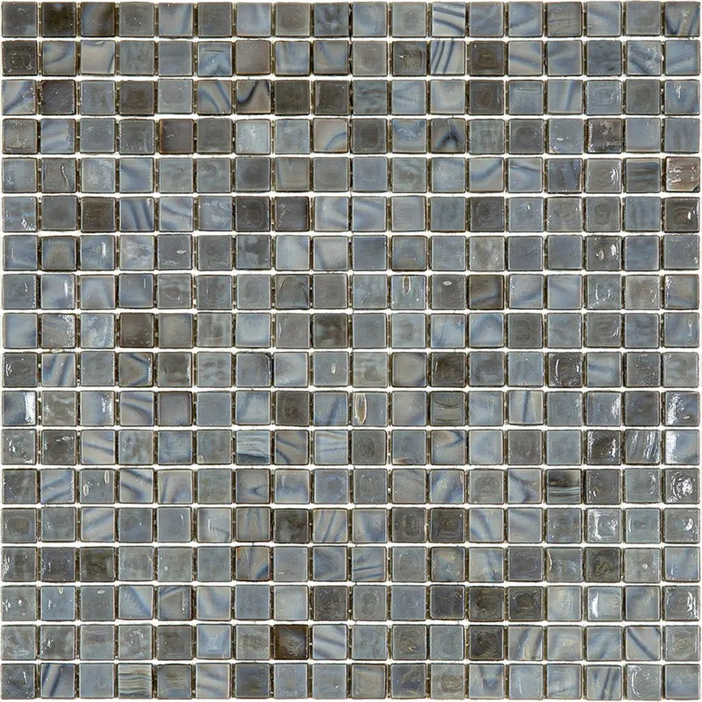 Mouse Gray 12x12 Glossy Uniform Square Glass Mosaic Tile (20 pack, 18.69 sq ft/case) by Apollo Tile