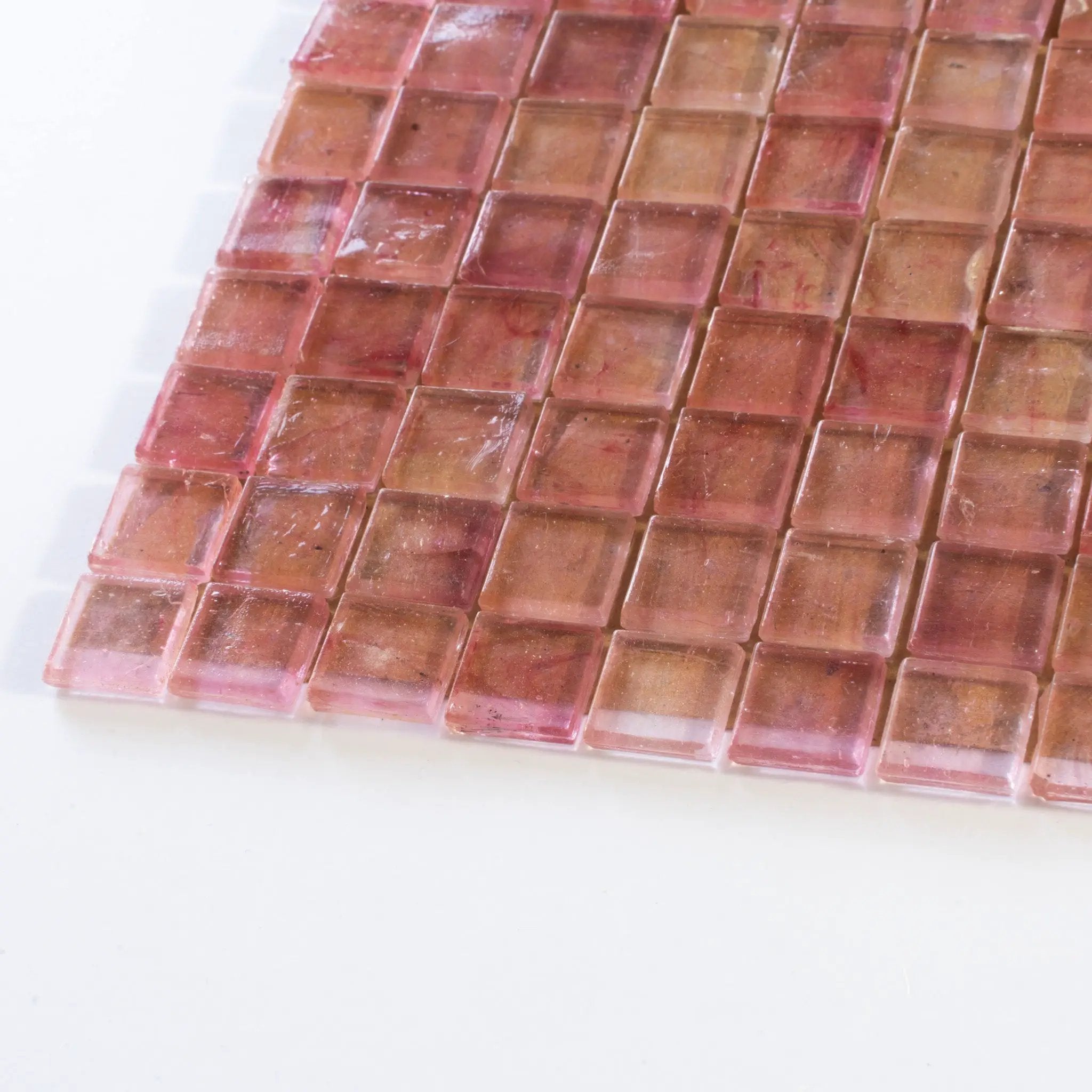 Foxy Pink 12x12 Glossy Uniform Square Glass Mosaic Tile (20 pack, 18.69 sq ft/case) by Apollo Tile