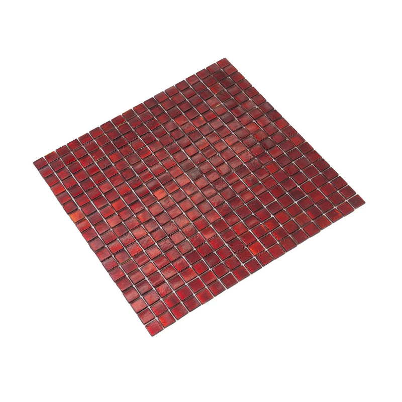 Ruby Red 12x12 Glossy Uniform Square Glass Mosaic Tile (20 pack, 18.69 sq ft/case) by Apollo Tile