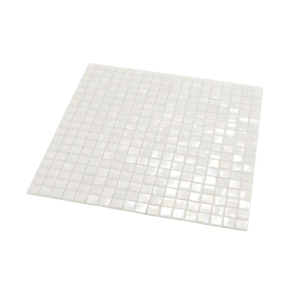 Dark Bone White 12x12 Glossy Uniform Square Glass Mosaic Tile (20 pack, 18.69 sq ft/case) by Apollo Tile