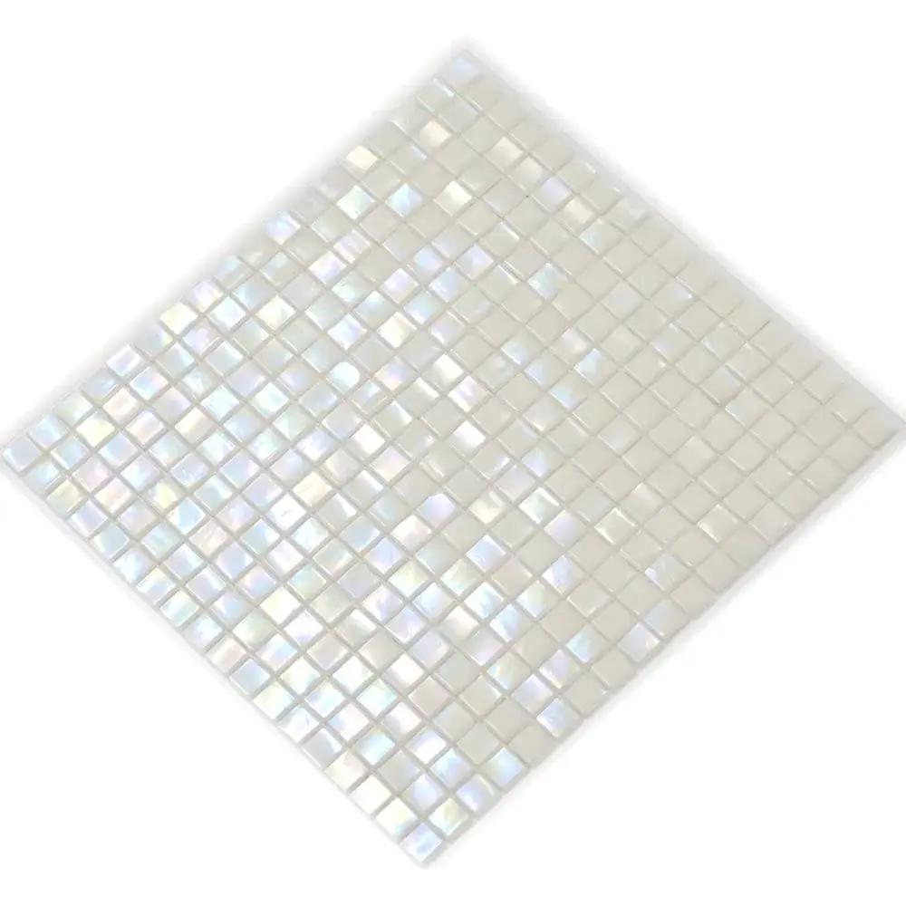 Dark Bone White 12x12 Glossy Uniform Square Glass Mosaic Tile (20 pack, 18.69 sq ft/case) by Apollo Tile