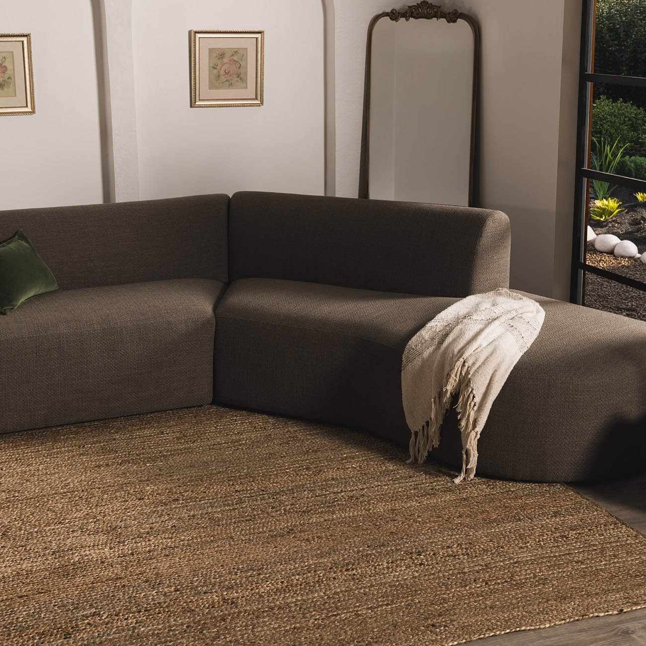 Shippagan Tan Jute Braided Rug by Boutique Rugs