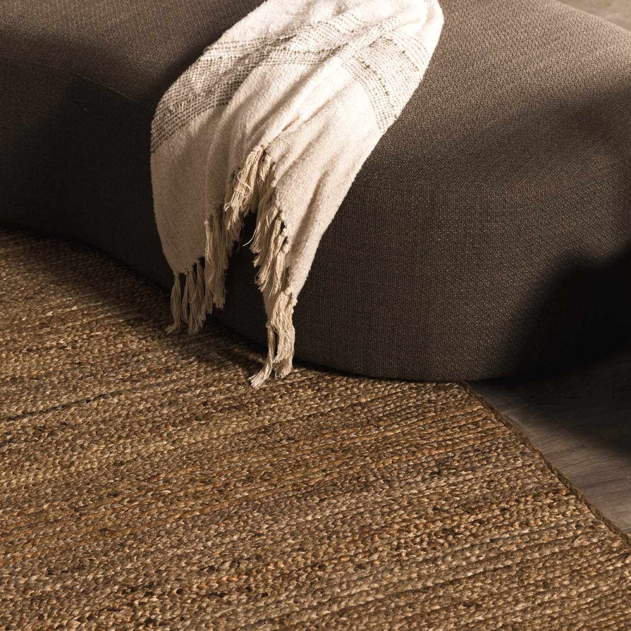 Shippagan Tan Jute Braided Rug by Boutique Rugs