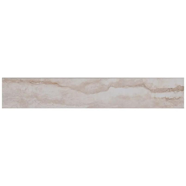 Bernini Camo Matte Bullnose Travertine Look Porcelain Moldings 3x18