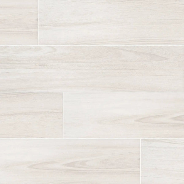 Braxton Blanca Matte Wood Look Porcelain Tiles 10x40