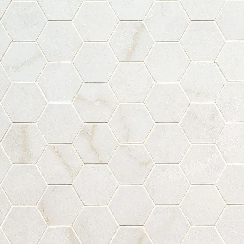 Brighton Gold Polished Hexagon Porcelain Tiles 2x2 by MSI Surfaces