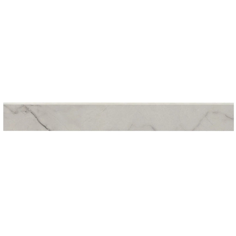 Brighton Grey Matte Bullnose Porcelain Moldings 3x24 close up