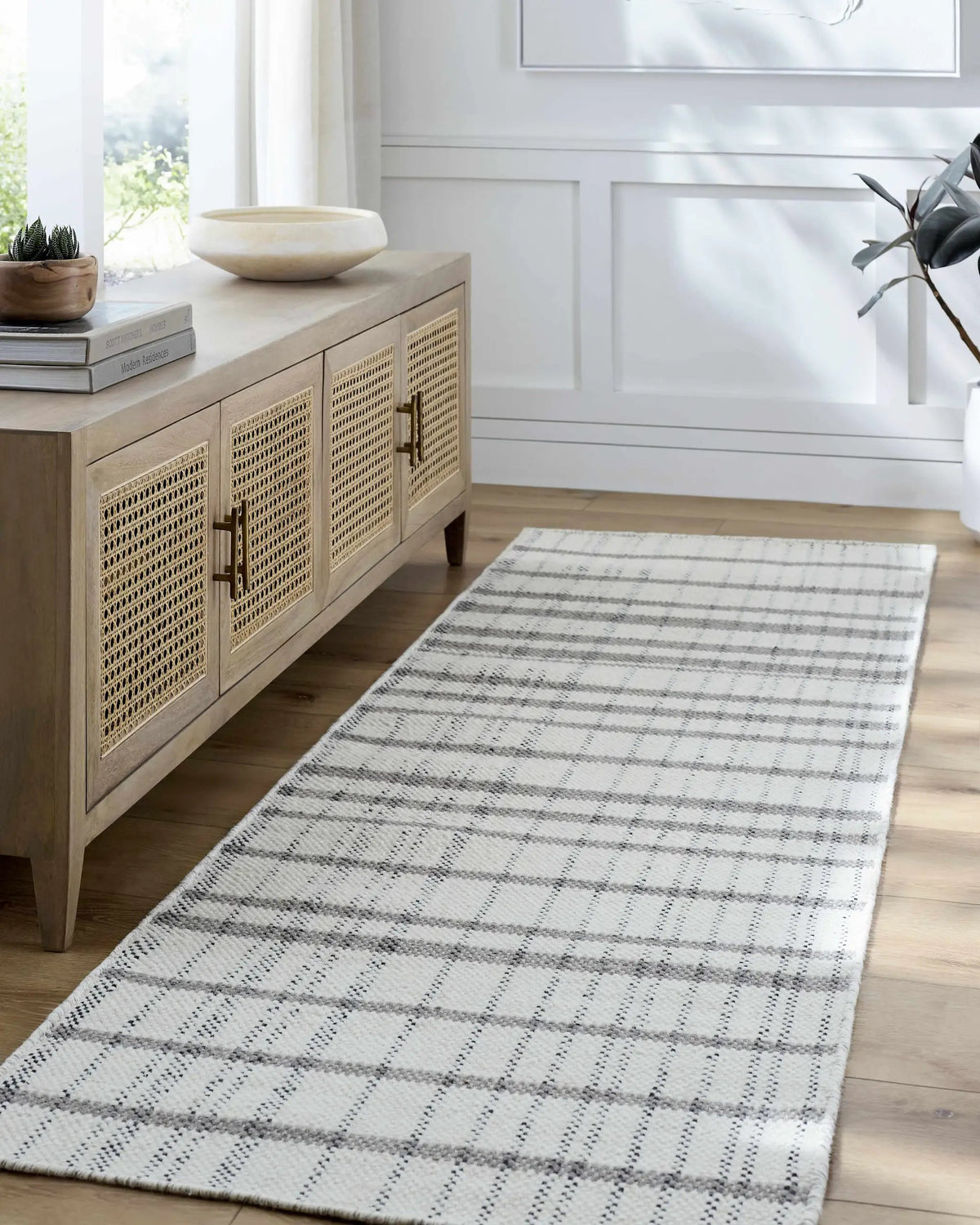 Nissa Ivory Area Rug, installed in a room 2