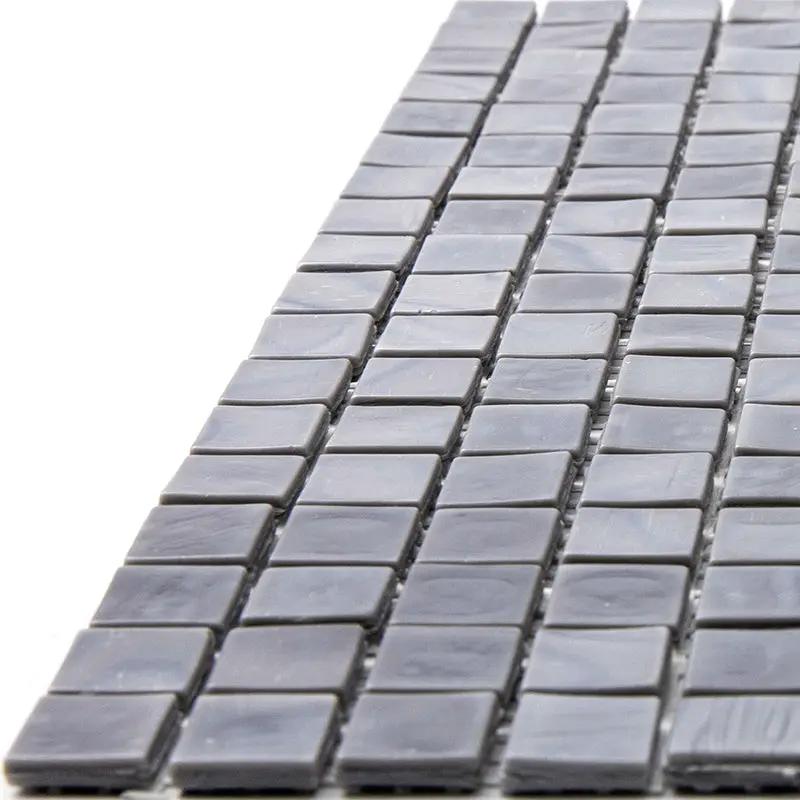 Metal Gray 12x12 Glossy Uniform Square Glass Mosaic Tile (20 pack, 18.69 sq ft/case) by Apollo Tile