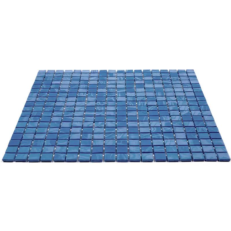 Sapphire Blue 12x12 Glossy Uniform Square Glass Mosaic Tile (20 pack, 18.69 sq ft/case) by Apollo Tile