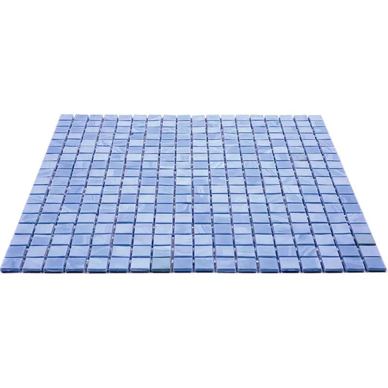 Baby Blue 12x12 Glossy Uniform Square Glass Mosaic Tile (20 pack, 18.69 sq ft/case) by Apollo Tile