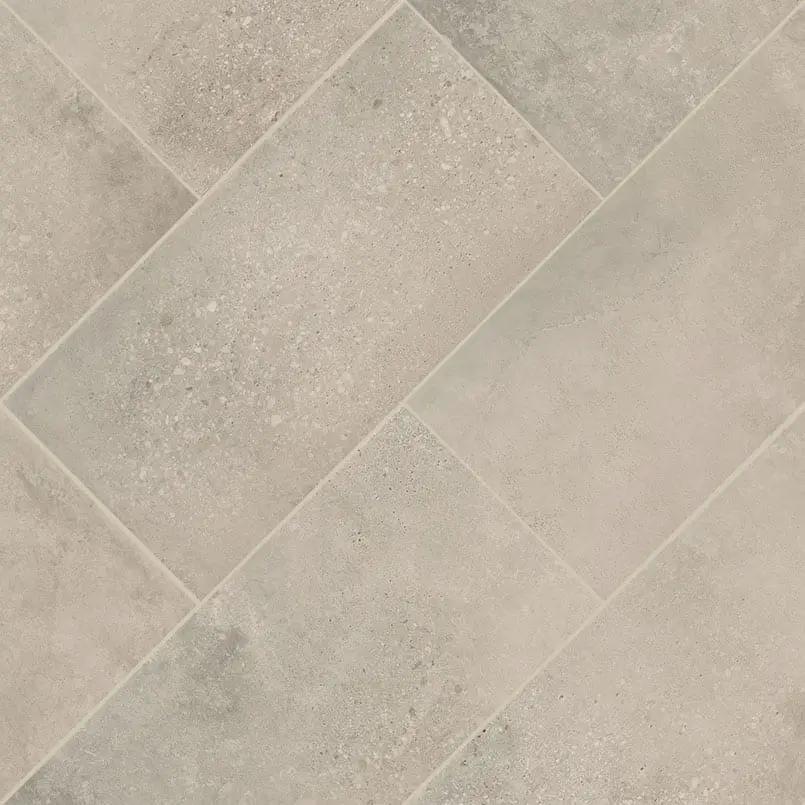 Traktion Calypso Ash Matte Porcelain Tiles 24x48 angled view