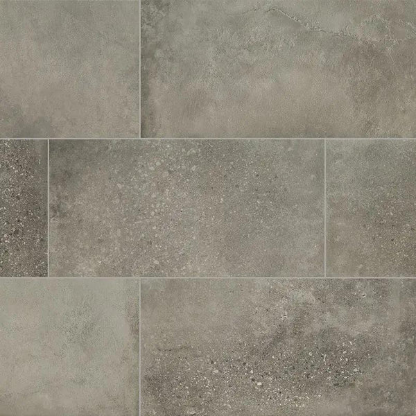 Traktion Calypso Graphite Matte Porcelain Tiles 24x48