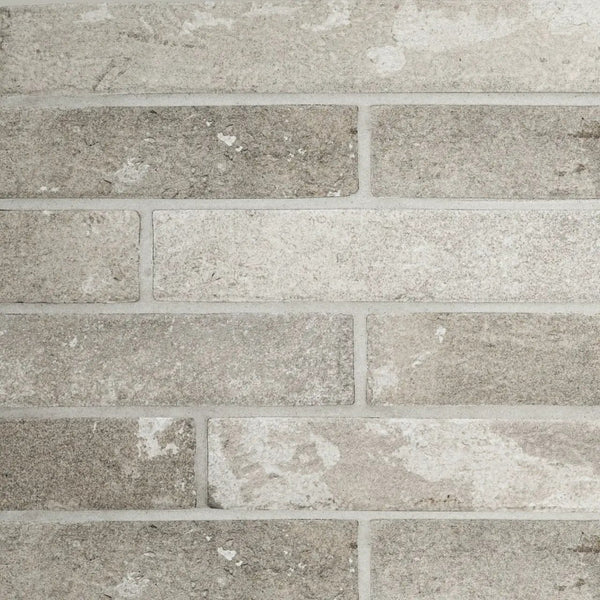 Brickstone Ivory Porcelain Tile 2x10 Matte Brick Mosaics 2x18