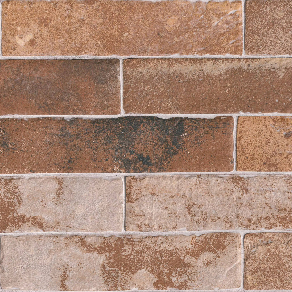 Brickstone Red Porcelain Tile 2x10 Matte Brick Mosaics by MSI Surfaces