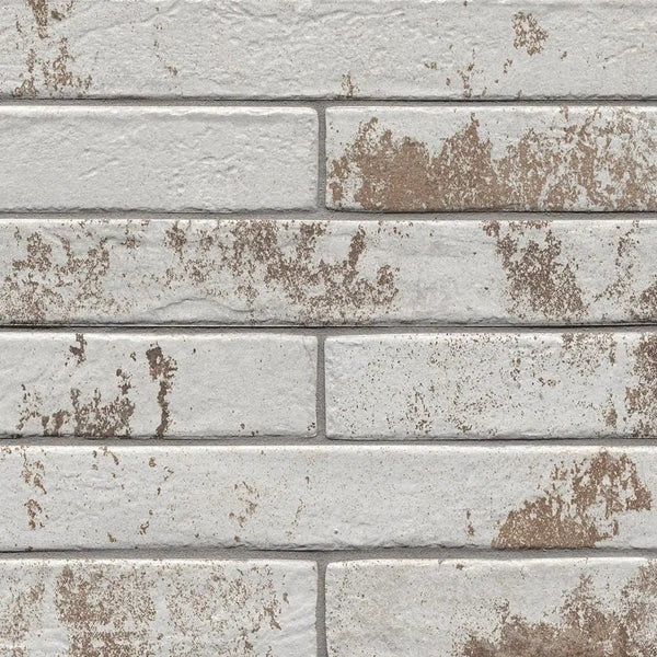Brickstone Rustique White 2x18 Matte Brick Porcelain Mosaics