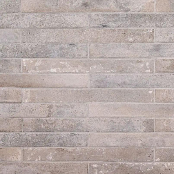 Brickstone Taupe Brick 2x18 Matte Porcelain Mosaics