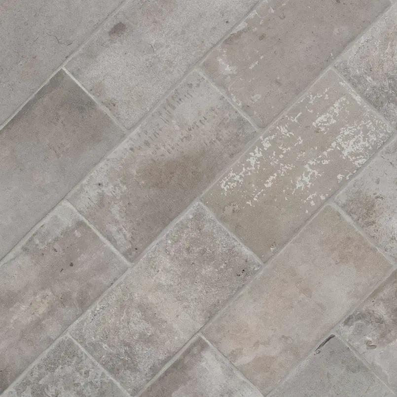 Brickstone Taupe Porcelain Tile 5x10 Matte Brick Mosaics by MSI Surfaces