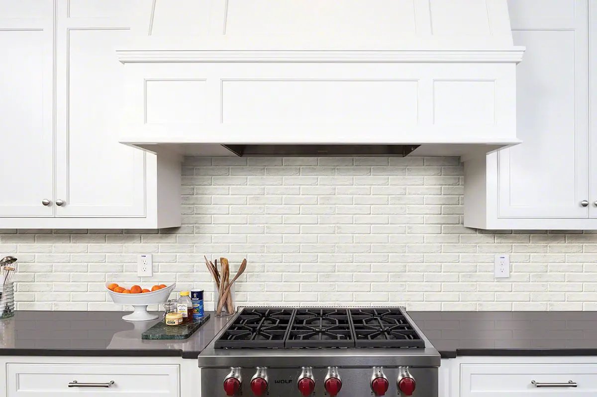 Brickstone White Porcelain Tile 2x10 Matte Brick Mosaics by MSI Surfaces