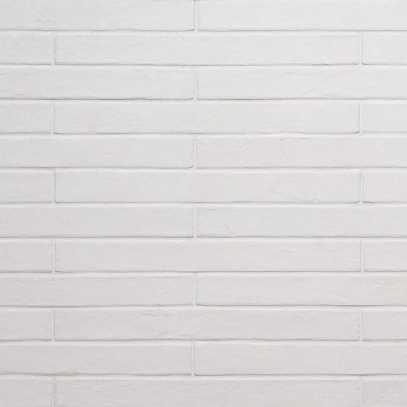 Brickstone White Brick 2x18 Matte Porcelain Mosaics by MSI Surfaces