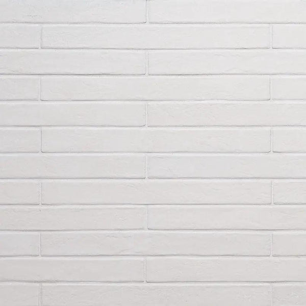 Brickstone White Brick 2x18 Matte Porcelain Mosaics, photo 2 of 5