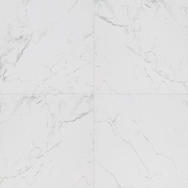 Pietra Carrara Matte Marble Look Porcelain Tiles 24x24