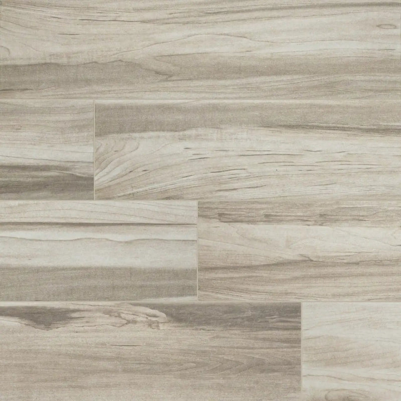 Carolina Timber Ii White Matte Porcelain Tiles 6x36 by MSI Surfaces