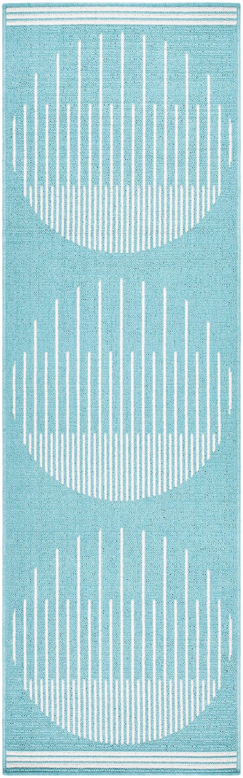 Nabil Aqua Outdoor Area Rug - Clearance by Boutique Rugs