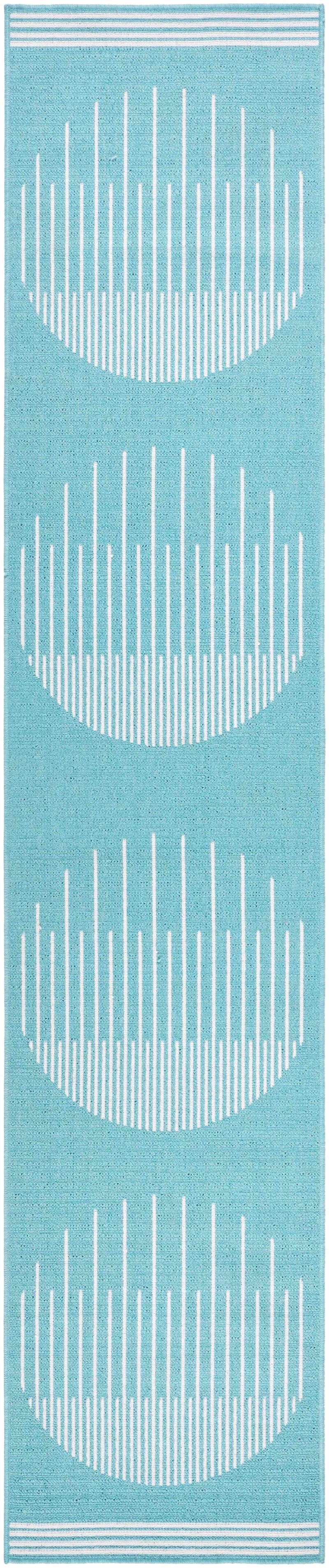 Nabil Aqua Outdoor Area Rug - Clearance by Boutique Rugs