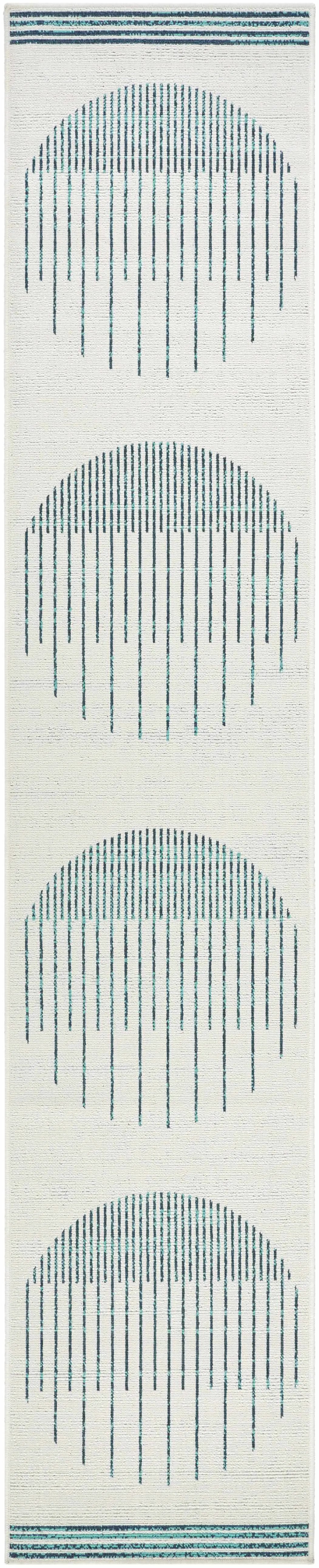 Nabil Slate Blue Outdoor Area Rug - Clearance, photo 10 of 13