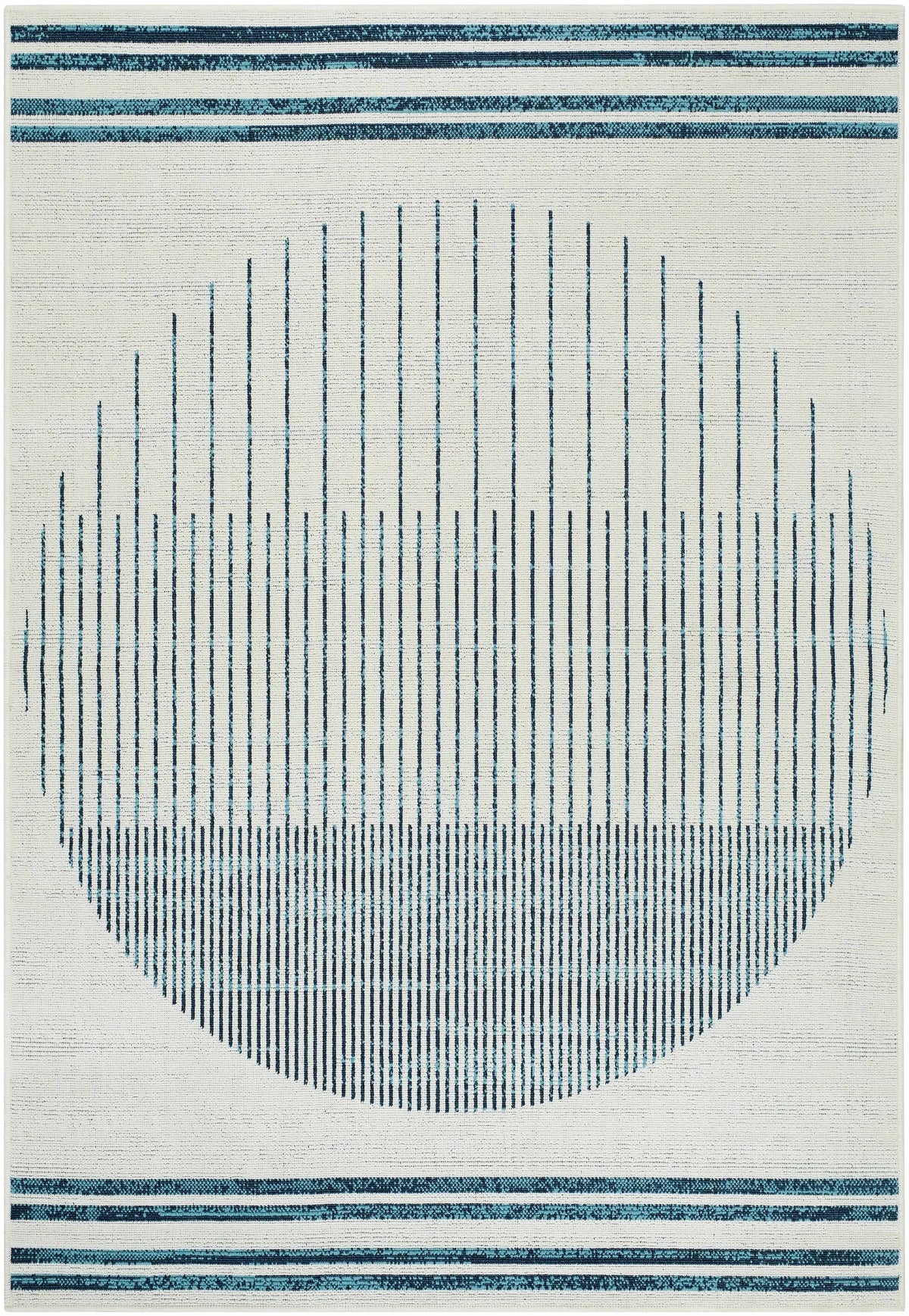 Nabil Slate Blue Outdoor Area Rug - Clearance