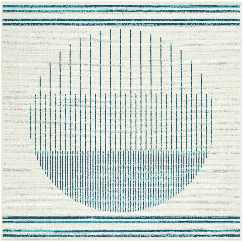 Nabil Slate Blue Outdoor Area Rug - Clearance by Boutique Rugs