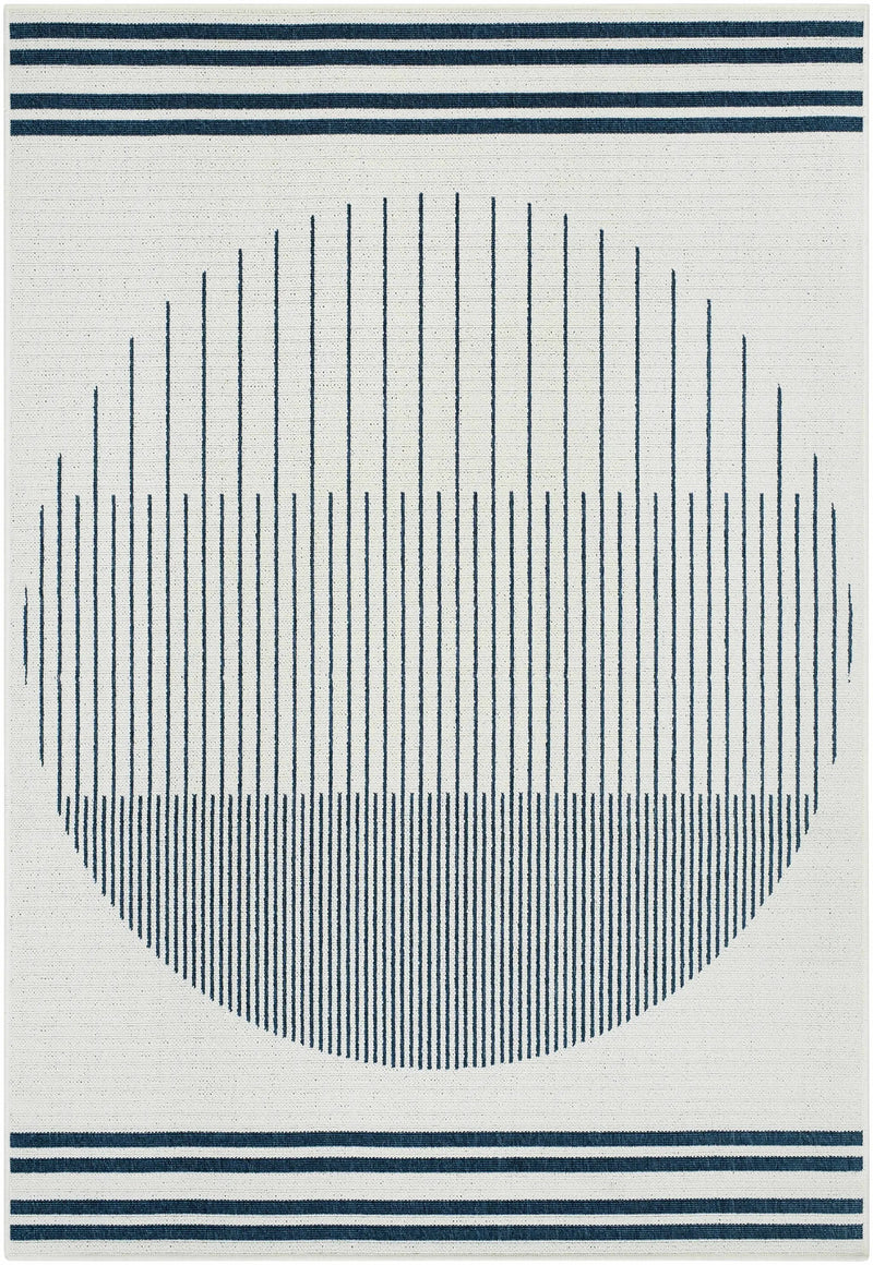 Nabil Midnight Blue Outdoor Area Rug - Clearance by Boutique Rugs