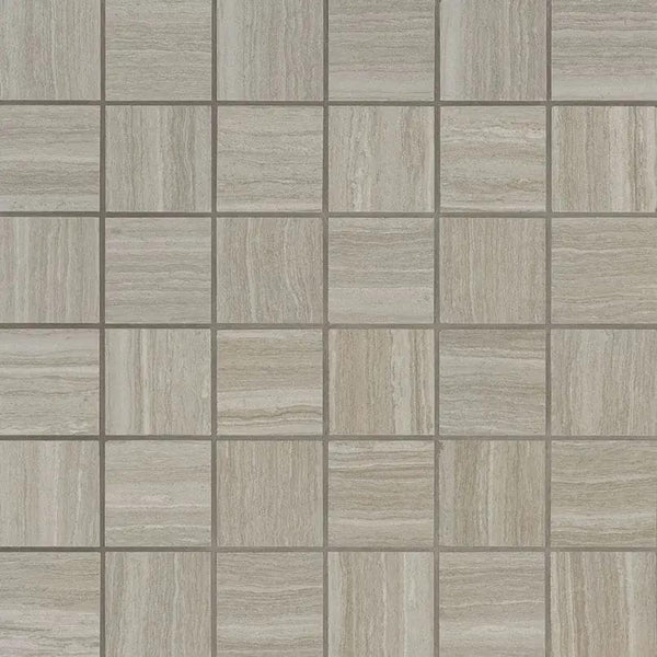 Essentials Charisma Silver Matte Limestone Look Ceramic Tiles 2x2