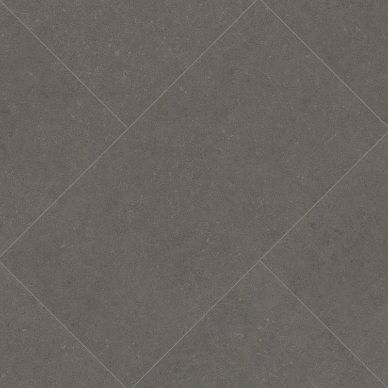 Dimensions Concrete Matte Bullnose Porcelain Moldings 3x24 angled view