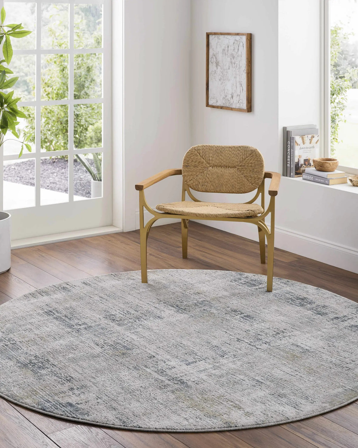 Neron Thick Luxe Abstract Rug, installed in a room 2