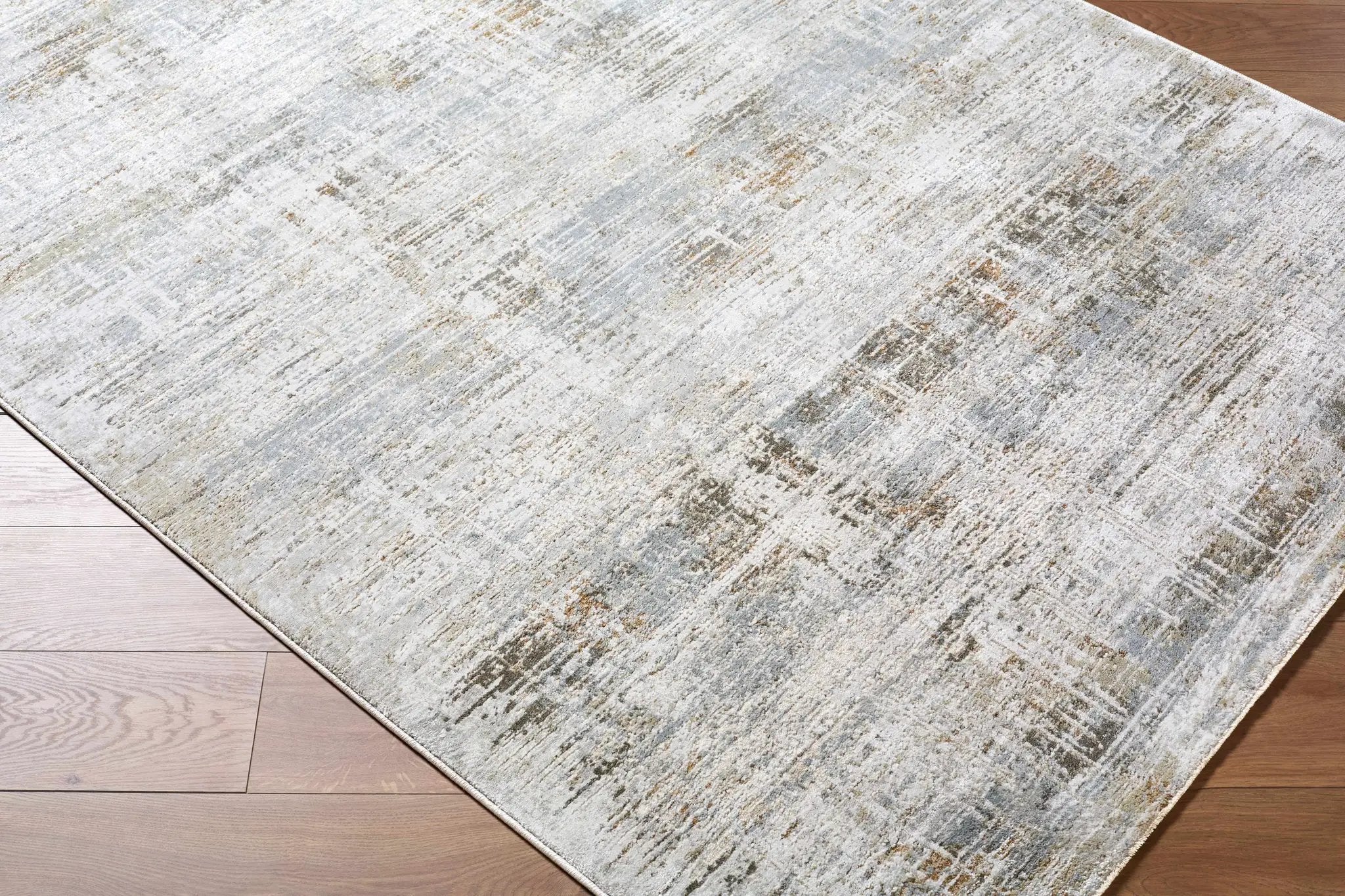 Neron Blue Gray Thick Luxe Abstract Rug by Boutique Rugs