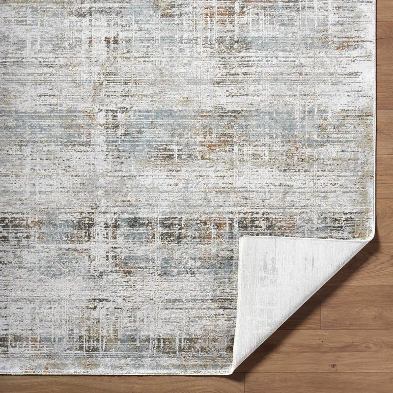 Neron Blue Gray Thick Luxe Abstract Rug by Boutique Rugs