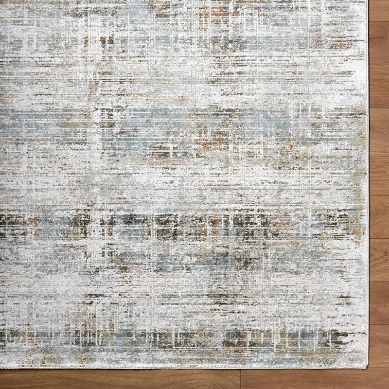 Neron Blue Gray Thick Luxe Abstract Rug by Boutique Rugs