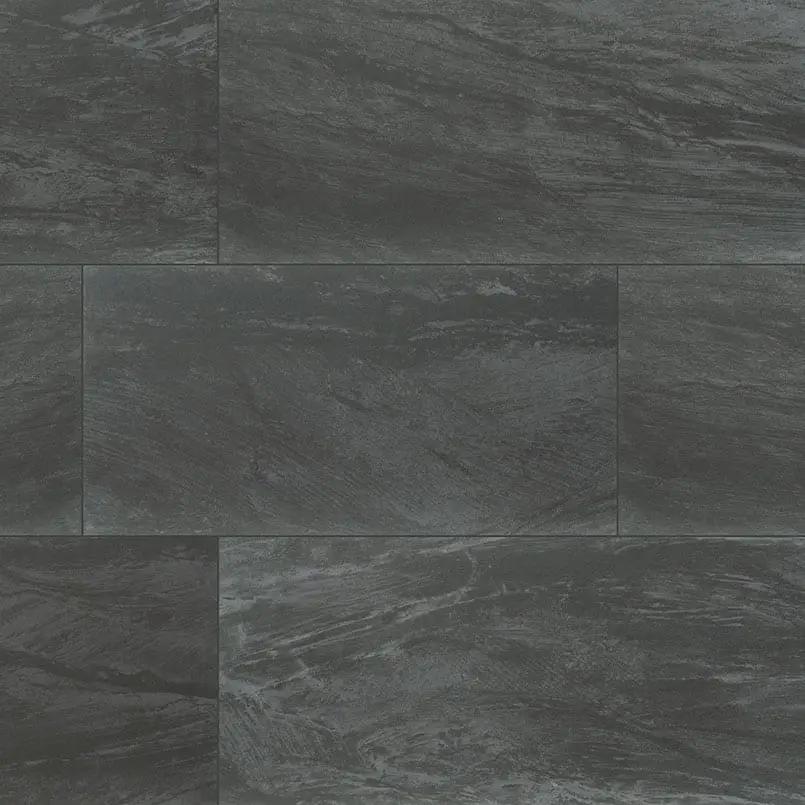 Durban Anthracite Matte Porcelain Tiles 24x48 close up